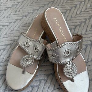 Jack Rogers Metallic Sandals